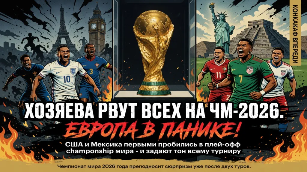 Хозяева рвут всех на ЧМ-2026. Европа в панике!