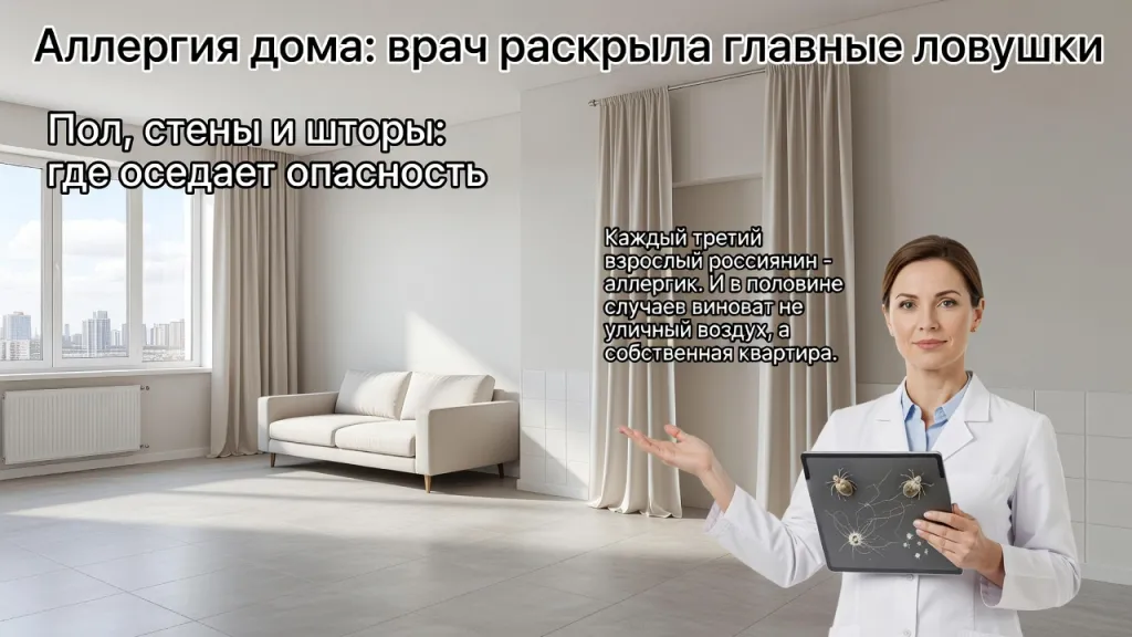 Аллергия дома: врач раскрыла главные ловушки