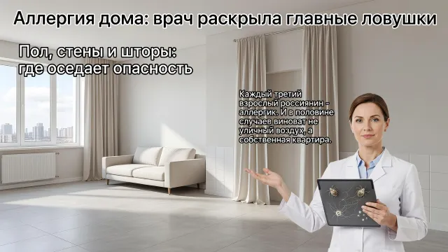 Аллергия дома: врач раскрыла главные ловушки